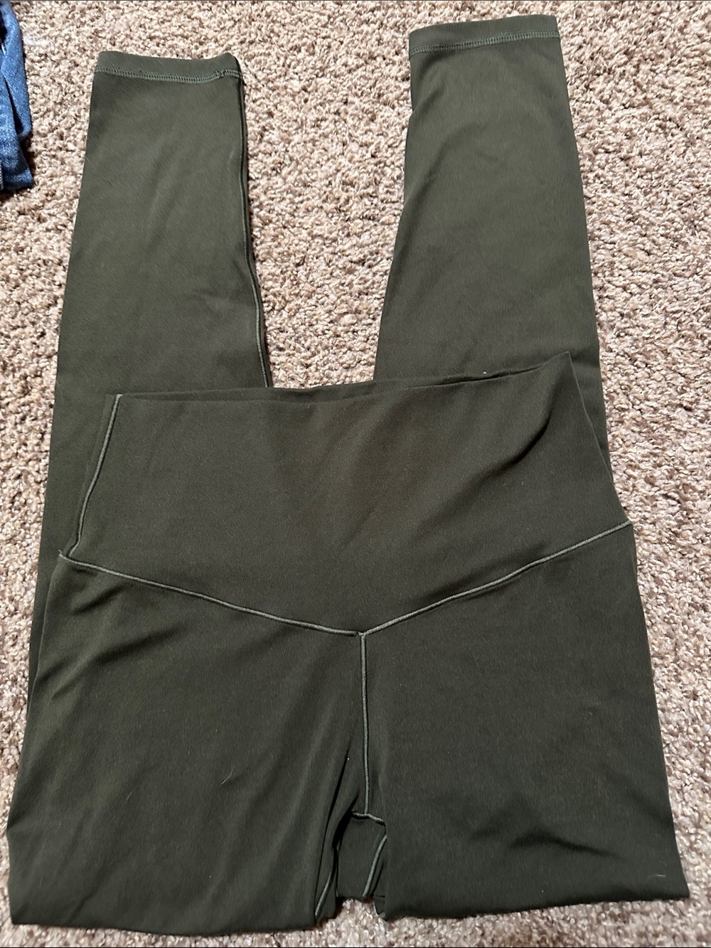 aerie Olive Green High-Rise V-Waist Leggings